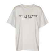 Witte T-shirts en Polos Philosophy di Lorenzo Serafini , White , Dames