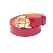 Pre-owned Leather belts Louis Vuitton Vintage , Pink , Dames