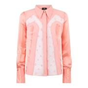 Roze Kant Anker Shirt Elisabetta Franchi , Pink , Dames