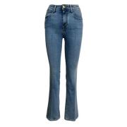 Hoge Taille Flare Jeans - Lys Denim Jacob Cohën , Blue , Dames