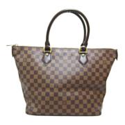 Pre-owned Canvas handbags Louis Vuitton Vintage , Brown , Dames