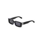 Zwarte zonnebril Oeri084 1007 Off White , Black , Unisex