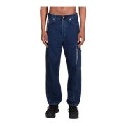 Denim Jeans 5-Pocket Stijl A-Cold-Wall , Blue , Heren