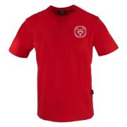 Korte Mouw Ronde Hals Katoenen T-shirt Plein Sport , Red , Heren