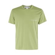 Lichtgroene Gebreide T-shirt Comme des Garçons , Green , Heren