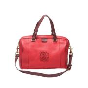 Pre-owned Leather shoulder-bags Loewe Pre-owned , Red , Dames