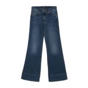 Moderne Dojo Wayne Donkerblauwe Jeans 7 For All Mankind , Blue , Dames