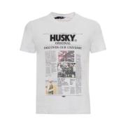 Tyler Lente/Zomer Heren T-shirt Husky Original , White , Heren