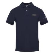 Katoenen poloshirt met korte mouwen Plein Sport , Blue , Heren