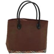 Pre-owned Fabric handbags Burberry Vintage , Brown , Dames