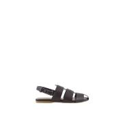 Leren sandalen voor stijlvolle zomerlook JW Anderson , Brown , Dames