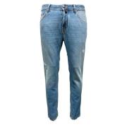 Vintage Light Washed Skinny Jeans Jacob Cohën , Blue , Heren