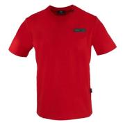 Korte Mouw Ronde Hals Katoenen T-shirt Plein Sport , Red , Heren