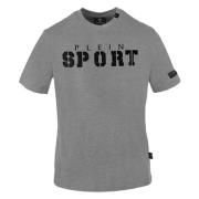 Korte mouwen ronde hals katoenen T-shirt Plein Sport , Gray , Heren