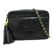 Pre-owned Leather crossbody-bags Chanel Vintage , Black , Dames