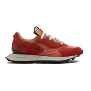 Koraal Splitleren Sneakers RUN OF , Orange , Dames