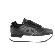 Zwarte Platform Sneakers Sun68 , Black , Dames
