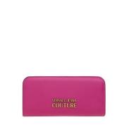 Synthetische Rits Clutch met Originele Hoes Versace , Pink , Dames