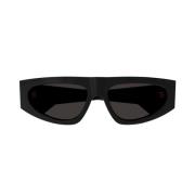 Trendy acetaat zonnebril met metalen logo Bottega Veneta , Black , Her...