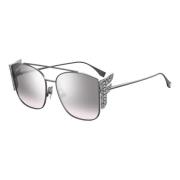 Freedom Sunglasses Ruthenium/Grey Shaded Fendi , Gray , Dames