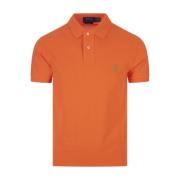 Oranje Polo Shirt met Pony Logo Ralph Lauren , Orange , Heren