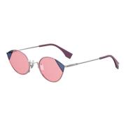 Cut Eye Sunglasses Silver Pink/Pink Fendi , Pink , Dames
