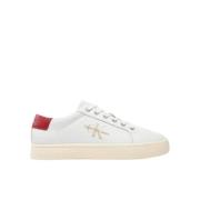 Stijlvolle Sneakers voor Mannen en Vrouwen Calvin Klein , White , Here...