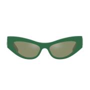 CrossedLarge Zonnebril Dolce & Gabbana , Green , Dames