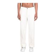 Katoenmix Slim Fit Broek Barena Venezia , White , Heren