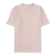 Elegant Ribbed Neckline T-Shirt Autry , Pink , Heren