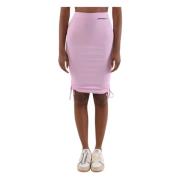 Mini Jurk met Zijruches Hinnominate , Pink , Dames