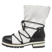 Pre-owned Canvas boots Jimmy Choo Pre-owned , White , Dames