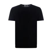 Melange Korte Mouw T-shirt Daniele Fiesoli , Black , Heren