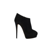 Pre-owned Suede boots Giuseppe Zanotti Pre-owned , Black , Dames