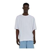 Geborduurde Print Ronde Hals T-shirt John Richmond , White , Heren