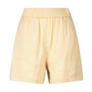 Linnen Strand Shorts Hugo Boss , Beige , Dames