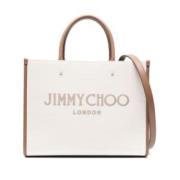 Avenue Tote Tas Jimmy Choo , Beige , Dames