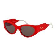 Stijlvolle zonnebril Sf950Sl Salvatore Ferragamo , Red , Dames