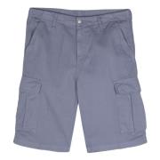 Blauwe Cargo Shorts Carhartt Wip , Gray , Heren