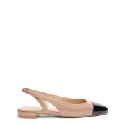 Contrast Teenkap Slingback Platte Stuart Weitzman , Pink , Dames