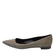 Pre-owned Fabric flats Yves Saint Laurent Vintage , Gray , Dames