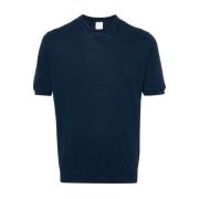 Blauwe T-shirts en Polos Maglia MM Eleventy , Blue , Heren