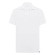 Katoen/Nylon Polo Shirt Boggi Milano , White , Heren