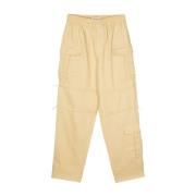 Gele Cargo Broek Wales Bonner , Yellow , Heren