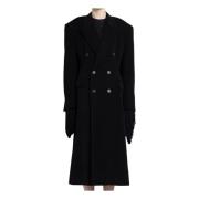 Luxe Oversized Cashmere Coat Balenciaga , Black , Dames