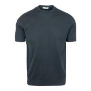 Zwarte Katoenen T-shirt Regular Fit Paolo Pecora , Black , Heren