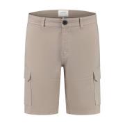 Cargo Shorts in Garment Dye Style Pure Path , Beige , Heren
