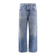 Denim jeans met metalen 4G detail Givenchy , Blue , Heren