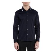 Blauwe Button-Up Shirt Armani Exchange , Blue , Heren