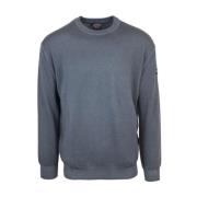 Essentiële Heren Crewneck Sweater Grijs Paul & Shark , Gray , Heren